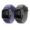 Garmin Venu Sq/Venu Sq Music, Kwmobile, lila/szürke, nylon, 59528.02 szíj 2 db-os készlet