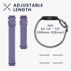 Garmin Venu Sq/Venu Sq Music, Kwmobile, lila/szürke, nylon, 59528.02 szíj 2 db-os készlet