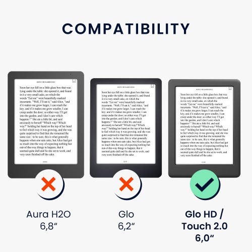 Kobo Glo HD/Touch 2.0 tok, Kwmobile, többszínű, ökológiai bőr, 34348.49