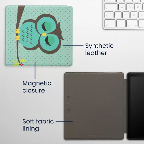 kwmobile tok Amazon Kindle Oasis 10, ökológiai bőr, többszínű, 49417.24