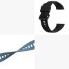2 db pánt készlet a Honor Band 5/Band 4 számára, Kwmobile, fekete/kék, szilikon, 59596.02