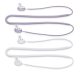 2 db kwmobile zsinór készlet Samsung Galaxy Buds 2 telefonhoz, szilikon, fehér/lila, 56697.02