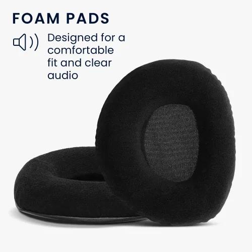 db-os fülpárna készlet Sennheiser RS160/RS170/RS180 fejhallgatóhoz, Kwmobile, fekete, textil, 59704.01