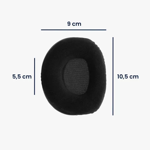 db-os fülpárna készlet Sennheiser RS160/RS170/RS180 fejhallgatóhoz, Kwmobile, fekete, textil, 59704.01