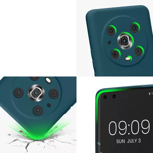 kwmobile tok Honor Magic5 Lite 5G telefonhoz, szilikon, kék, 57917.57