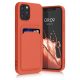 kwmobile tok Apple iPhone 12/iPhone 12 Pro telefonhoz, szilikon, piros, 55112.76