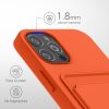 kwmobile tok Apple iPhone 12/iPhone 12 Pro telefonhoz, szilikon, narancs, 55112.29