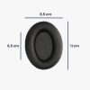 db fülpárnás kwmobile készlet Sennheiser HD660S /HD565/HD580-hoz, ökológiai bőr, fekete, 59847.01