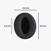 db kwmobile fülpárna Sennheiser HD400S/HD450SE/HD458BT, Eco-bőr, fekete, 59843.01