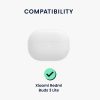 kwmobile tok Xiaomi Redmi Buds 3 Lite telefonhoz, szilikon, fehér/fekete, 59159.02