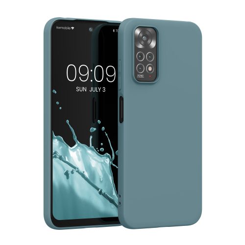 kwmobile tok Xiaomi Redmi Note 11/Redmi Note 11S telefonhoz, szilikon, zöld, 57368.246