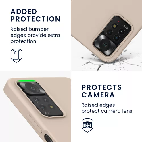 kwmobile tok Xiaomi Redmi Note 11 Pro/Redmi Note 11 Pro 5G/Redmi Note 12 Pro telefonokhoz, szilikon, rózsaszín, 57373.154