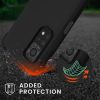 Lökhárító kwmobile Xiaomi Mi 10T/Mi 10T Pro készülékhez, szilikon, fekete, 54501.01
