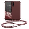 Kwmobile tok nyakpánttal Samsung Galaxy A50-hez, lila, szilikon, 49962.187