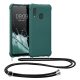 Kwmobile tok nyakpánttal Samsung Galaxy A20e-hez, zöld, szilikon, 49966.78