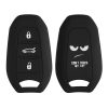 kwmobile autókulcs fedél Opel 3 gombokhoz - Keyless Go, szilikon, fekete/fehér, 56976.02