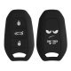 kwmobile autókulcs fedél Opel 3 gombokhoz - Keyless Go, szilikon, fekete/fehér, 56976.02
