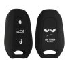 kwmobile autókulcs fedél Opel 3 gombokhoz - Keyless Go, szilikon, fekete/fehér, 56976.02
