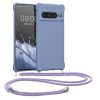 Kwmobile Google Pixel 7 Pro telefontok nyakpánttal, kék, szilikon, 59967.108