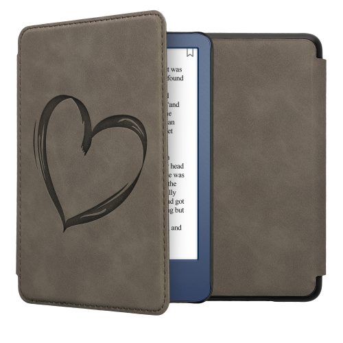 kwmobile borító Amazon Kindle (2022), Eco-bőr, szürke, 59990.01