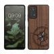 kwmobile tok Xiaomi Redmi Note 11 Pro/Redmi Note 11 Pro 5G/Redmi Note 12 Pro készülékekhez, fa, barna/kék, 57381.11