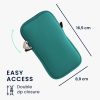 Kwmobile univerzális burkolat L - 6,5", neoprén, zöld, 58700.3.78