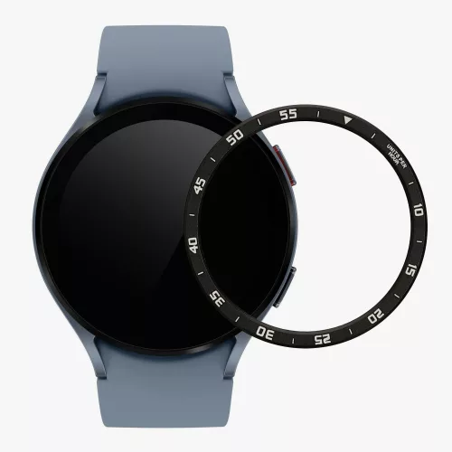 kwmobile előlap Samsung Galaxy Watch 5-höz (44 mm), alumínium, fekete/szürke, 60203.01