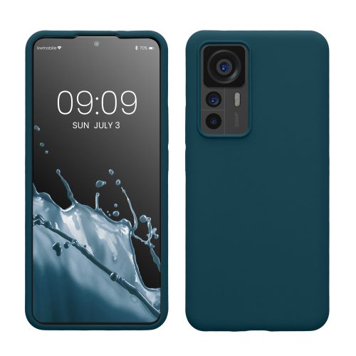 kwmobile tok Xiaomi 12T/12T Pro telefonhoz, szilikon, kék, 60152.57