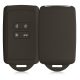 kwmobile autókulcs fedél Renault/Dacia 4 gomboshoz - Keyless Go, szilikon, fekete, 48035.107