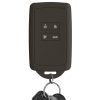 kwmobile autókulcs fedél Renault/Dacia 4 gomboshoz - Keyless Go, szilikon, fekete, 48035.107