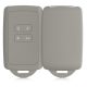 kwmobile autókulcs fedél Renault/Dacia 4 gomboshoz - Keyless Go, szilikon, szürke, 48035.25
