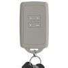 kwmobile autókulcs fedél Renault/Dacia 4 gomboshoz - Keyless Go, szilikon, szürke, 48035.25