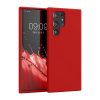 kwmobile tok Samsung Galaxy S22 Ultra, szilikon, piros, 56765.208