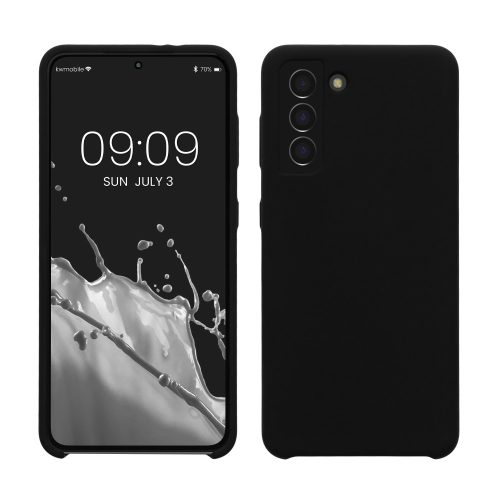 kwmobile tok Samsung Galaxy S21, szilikon, fekete, 54056.01