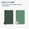 kwmobile Samsung Galaxy Tab S6 Lite/Galaxy Tab S6 Lite (2022) tok, szilikon, zöld/átlátszó, 52241.78