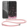 Lökhárító kwmobile Samsung Galaxy S23 Plus-hoz, szilikon, átlátszó/rózsaszín, 60326.02