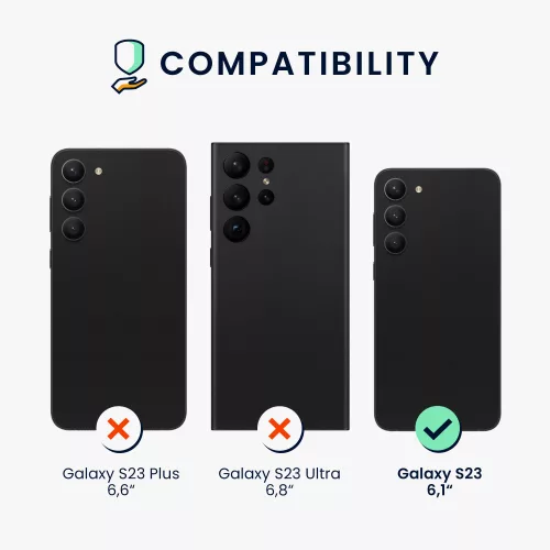 kwmobile tok Samsung Galaxy S23-hoz, szilikon, szürke, 60282.225