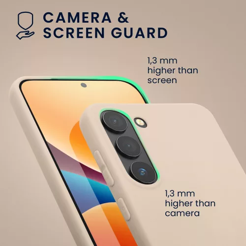 kwmobile tok Samsung Galaxy S23-hoz, szilikon, szürke, 60282.225