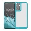 Lökhárító kwmobile Xiaomi Redmi Note 11 Pro/Redmi Note 11 Pro 5G/Redmi Note 12 Pro készülékhez, műanyag, átlátszó/kék, 60315.04