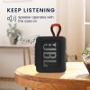 kwmobile tok JBL GO 3-hoz, szilikon, fekete, 60427.01