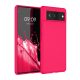kwmobile tok Google Pixel 6 telefonhoz, szilikon, rózsaszín, 55434.77