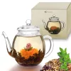 Creano üveg teáskanna fedővel, 500 ml, hőálló, cseppmentes kiöntés