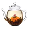 Creano ErbluhTee virágzó tea szett, fekete tea, 500 ml üveg teáskanna, 6 golyó