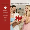 Creano ErbluhTee ajándékszett, szív alakú fából készült doboz 6 darab fehér virágzó tea golyóval, 6 fajta