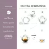 Creano Flowering Tea Mix fekete tea keverék, virágos aroma, 6 darabos szett, mágneses doboz