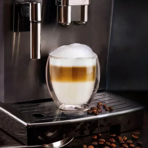 Set 4 pahare termice Creano DG-Bauchig, 400 ml, sticla borosilicata, perete dublu