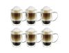 Set 6 cani termice Creano cu maner, 250 ml, sticla borosilicata, perete dublu