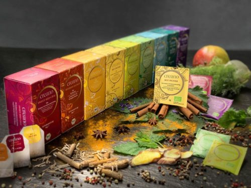 Creano Hot Ginger - tea gyömbérrel és kurkumával, 20 filtertasak, 40g