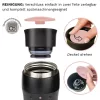 Cana termos Creano Design Travel Mug, 420 ml, inox, etansa, deschidere 360, roz