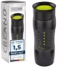 Cana termos Creano Design Travel Mug, 420 ml, inox, etansa, deschidere 360, verde